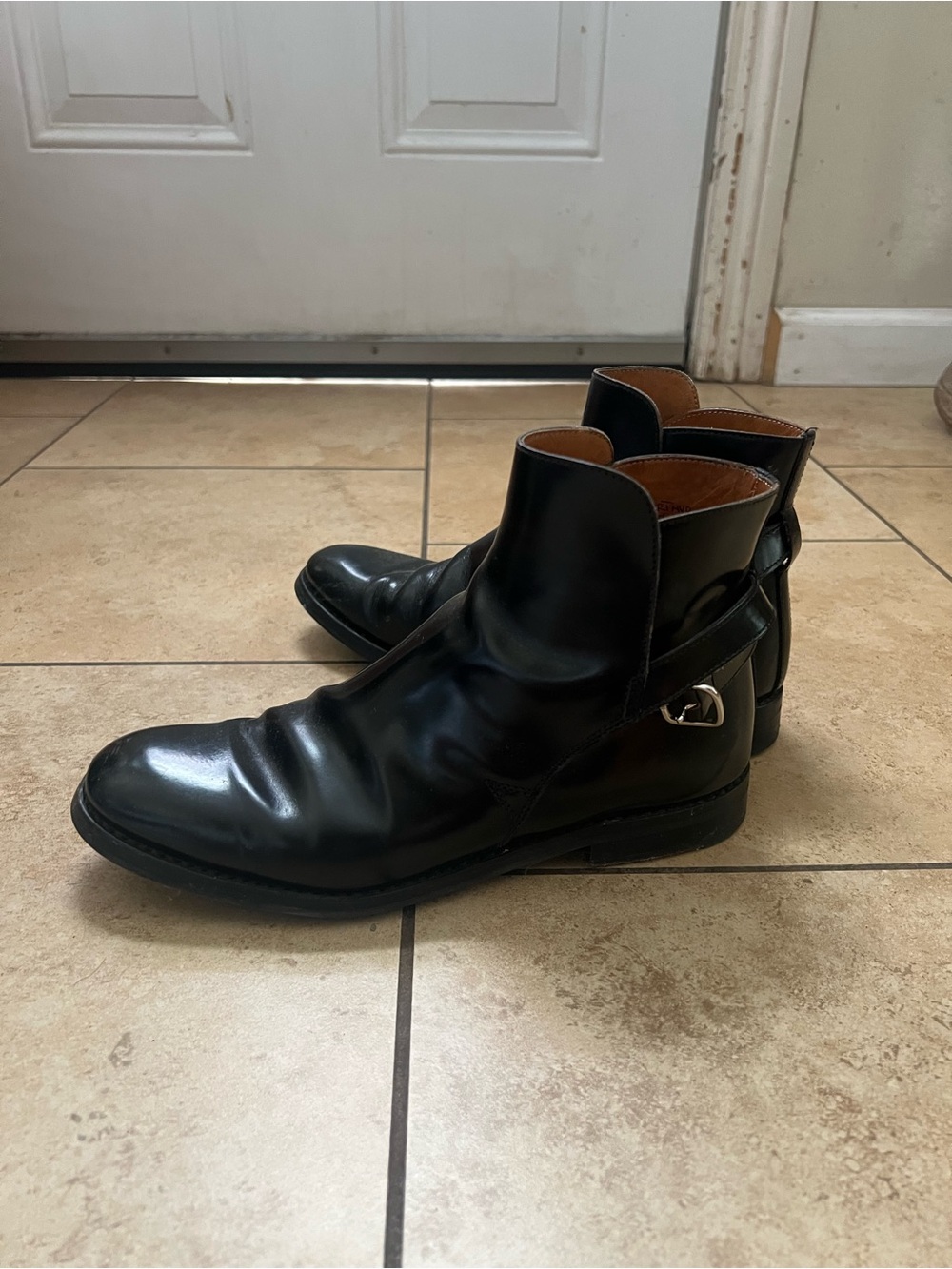 Church's Black Leather Merthyr Jodhpur Boots (Made in Italy)